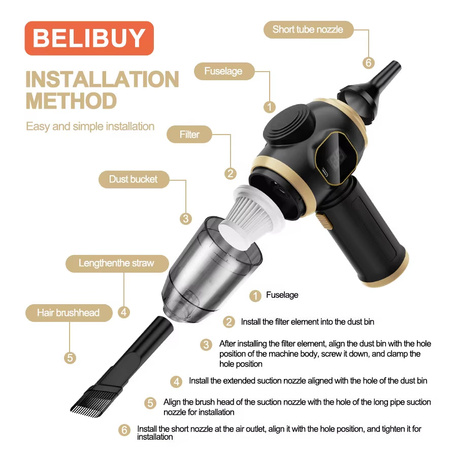 Vacuum Cleaner Portable Small Vacuum Cleaner for Multifunctional Home Appliance Cleaning Machine Carpet Cleaner Machine