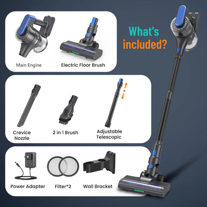 Vacuum Cleaner, Strong Suction Cordless Vacuum Cleaner, for Home Hardwood Floor